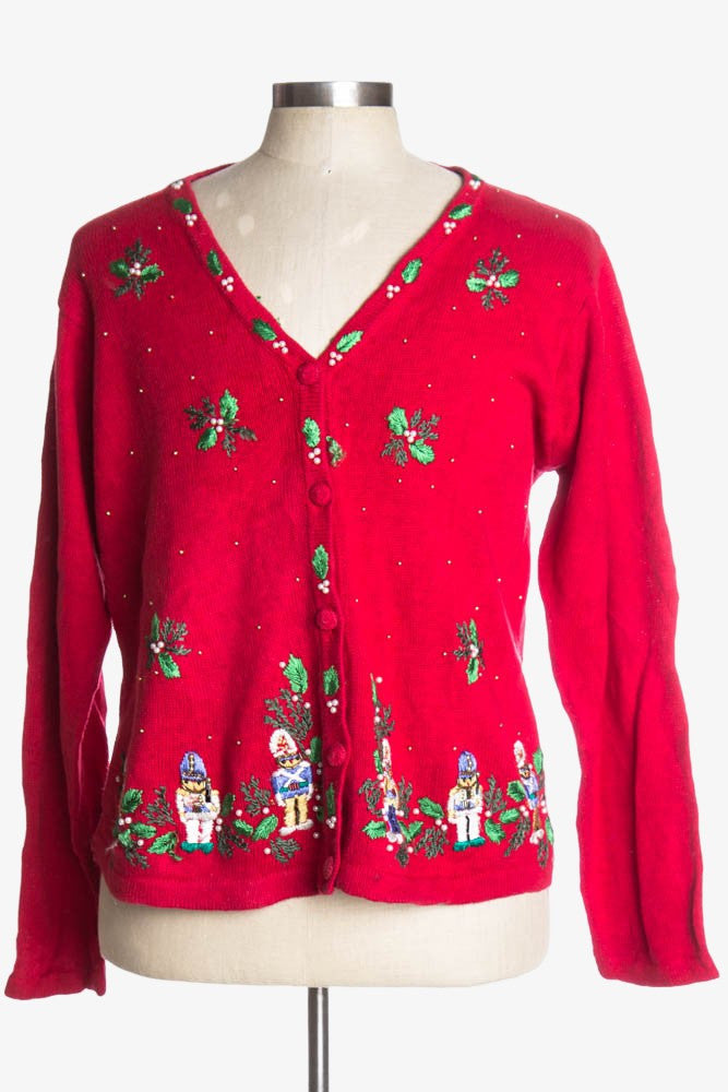 Red Ugly Christmas Cardigan 37049