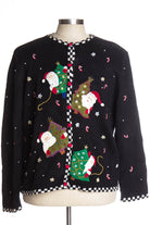Black Ugly Christmas Cardigan 37055