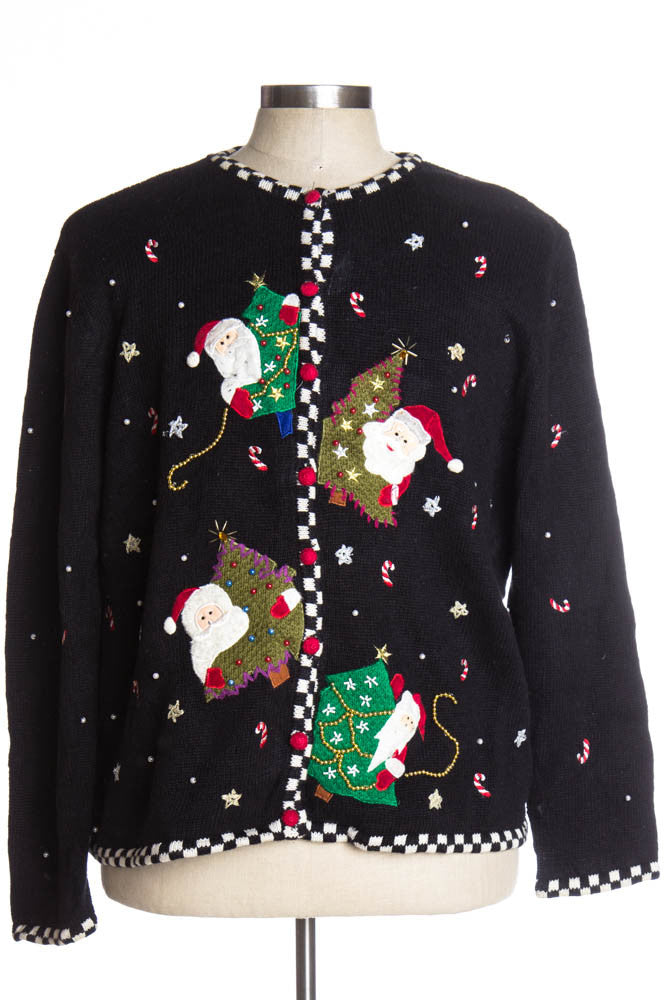 Black Ugly Christmas Cardigan 37055