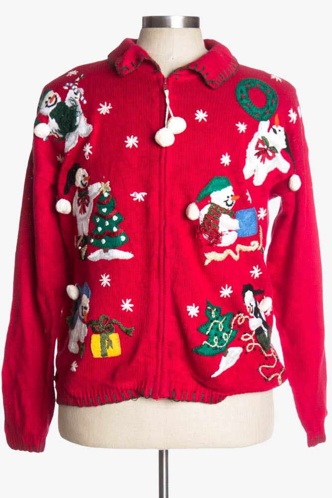 Red Ugly Christmas Cardigan 37073