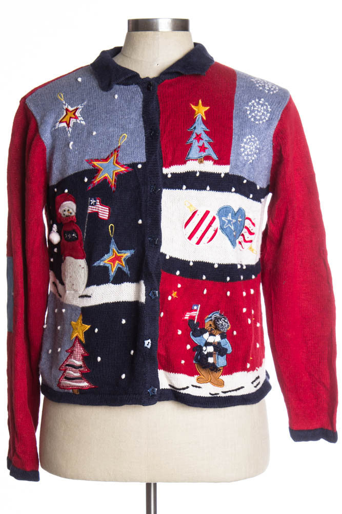 Red Ugly Christmas Cardigan 37076
