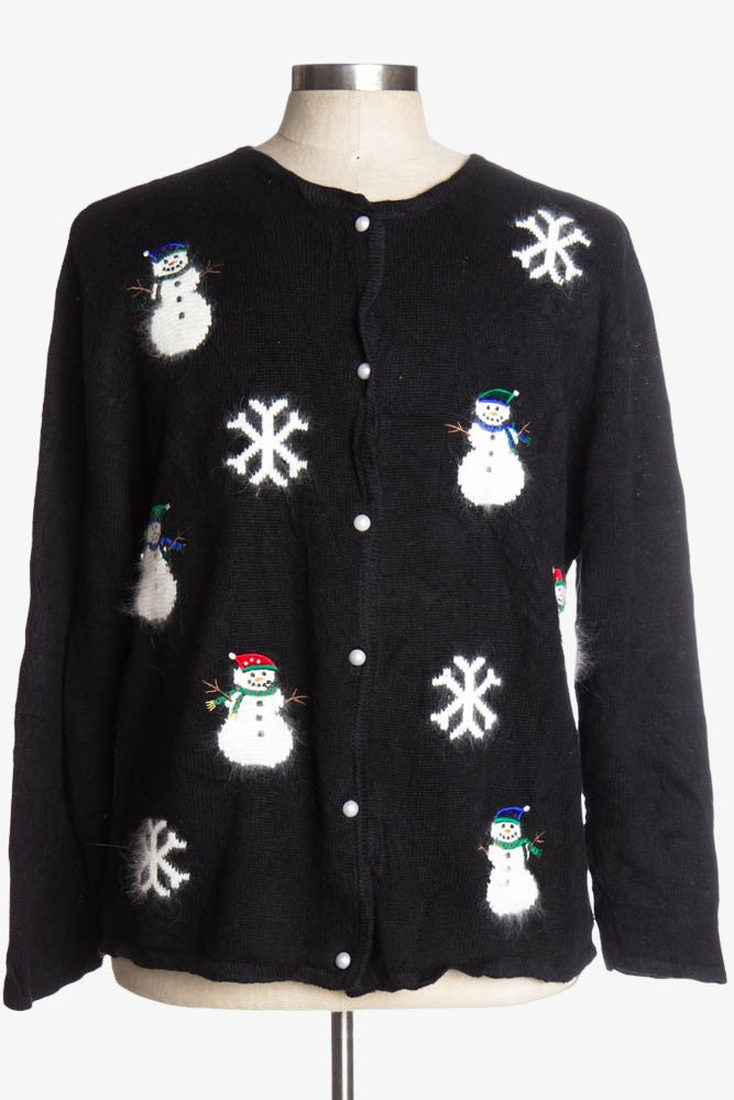 Black Ugly Christmas Cardigan 37088
