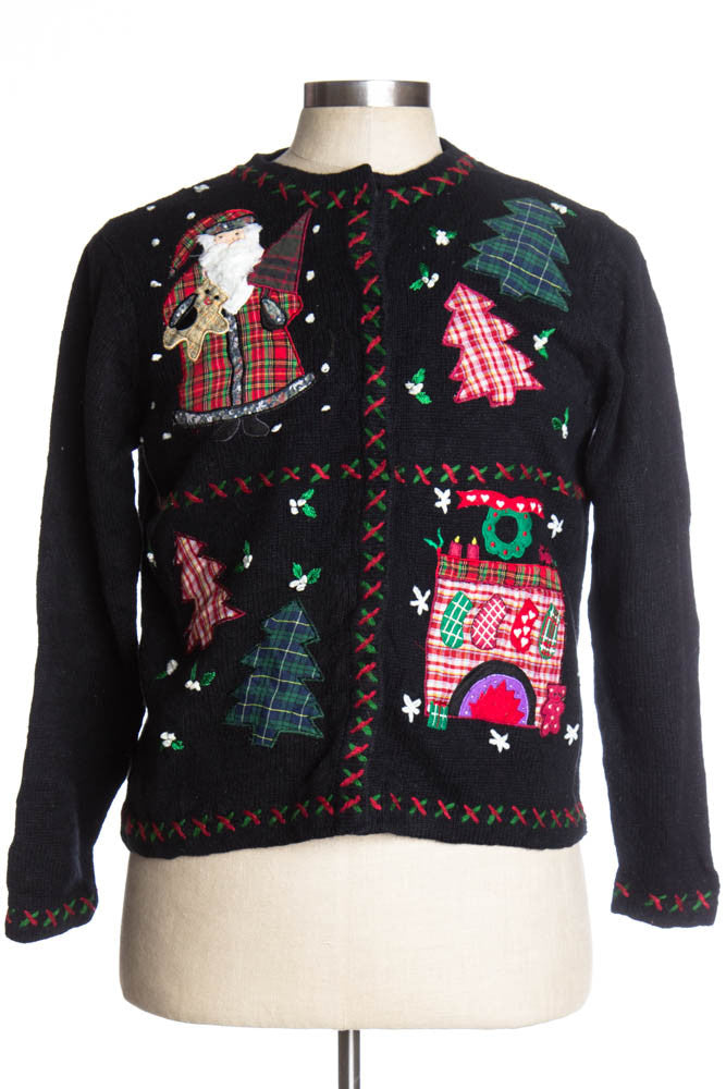 Black Ugly Christmas Cardigan 37141