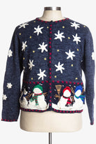 Blue Ugly Christmas Cardigan 37142
