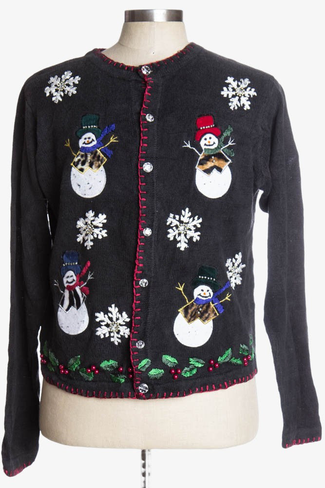 Black Ugly Christmas Cardigan 37167