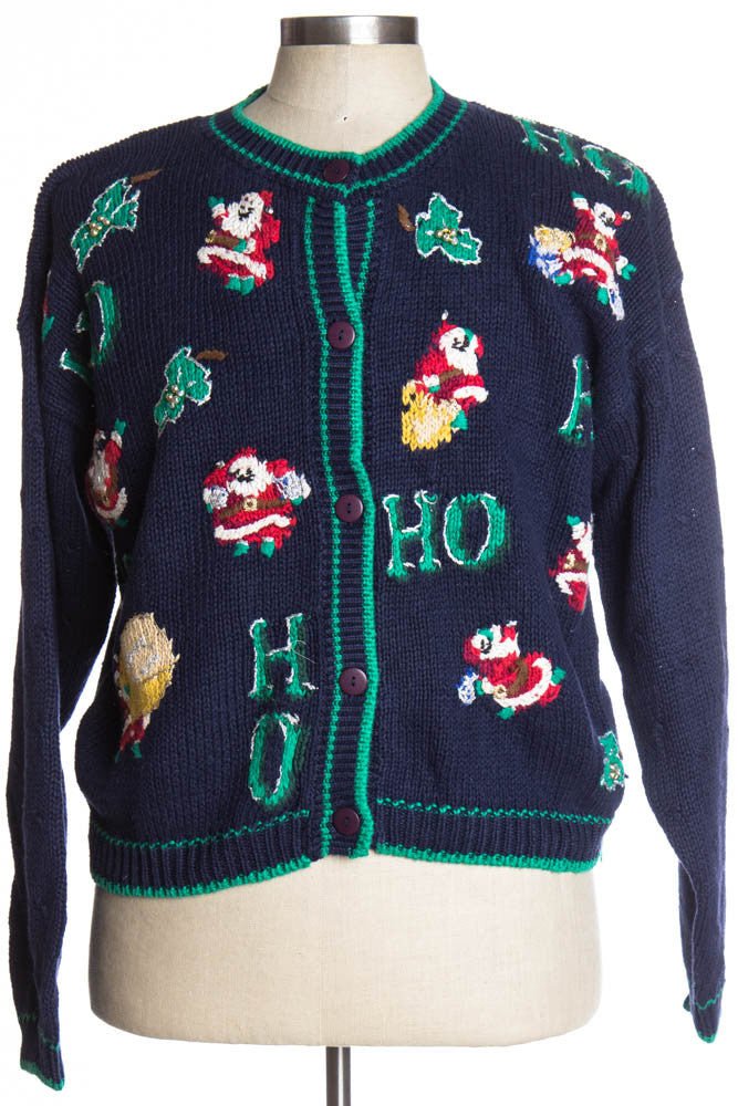 Blue Ugly Christmas Cardigan 37205