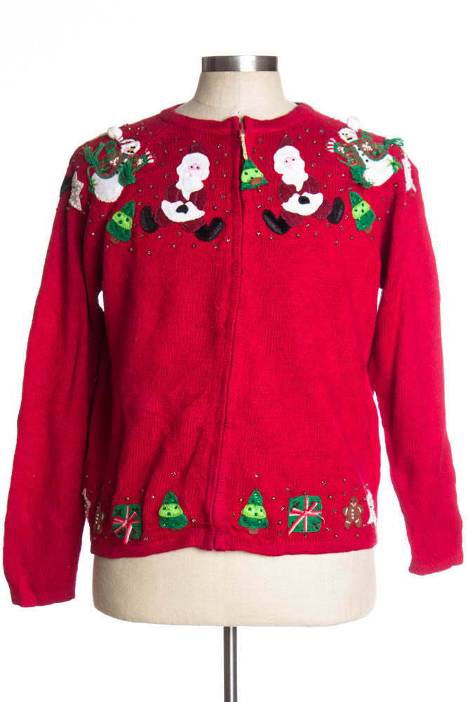 Red Ugly Christmas Cardigan 37214