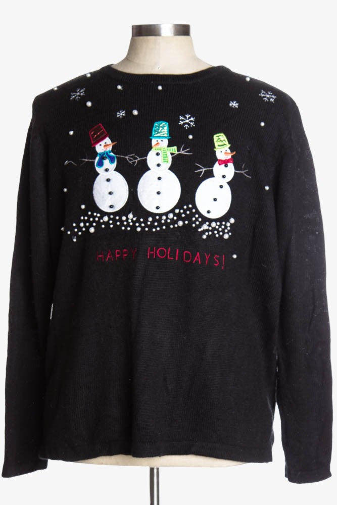 Black Ugly Christmas Pullover 37298