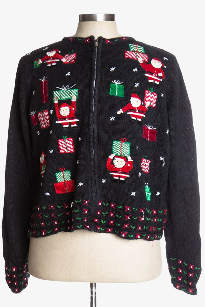 Black Ugly Christmas Cardigan 37318