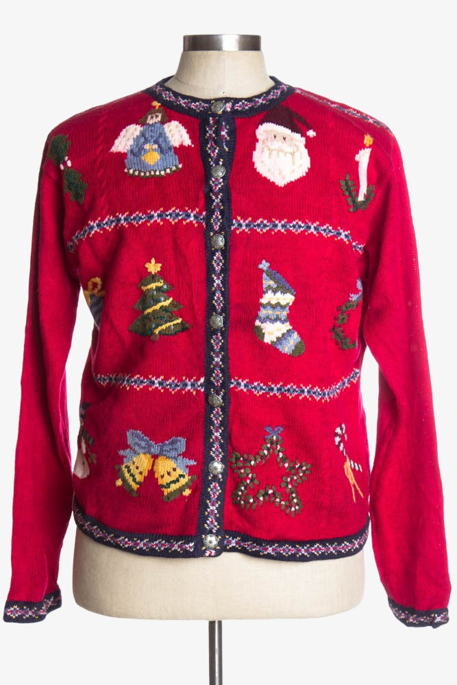 Red Ugly Christmas Cardigan 37351