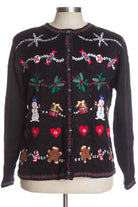 Black Ugly Christmas Cardigan 37438