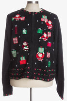 Black Ugly Christmas Cardigan 37490