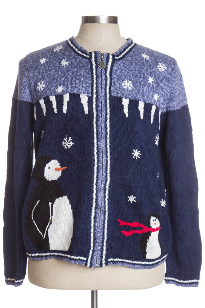 Blue Ugly Christmas Cardigan 37491