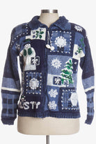 Blue Ugly Christmas Cardigan 37581