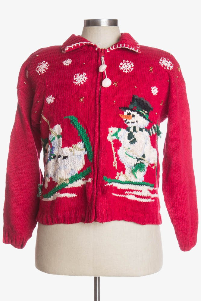 Red Ugly Christmas Cardigan 37588