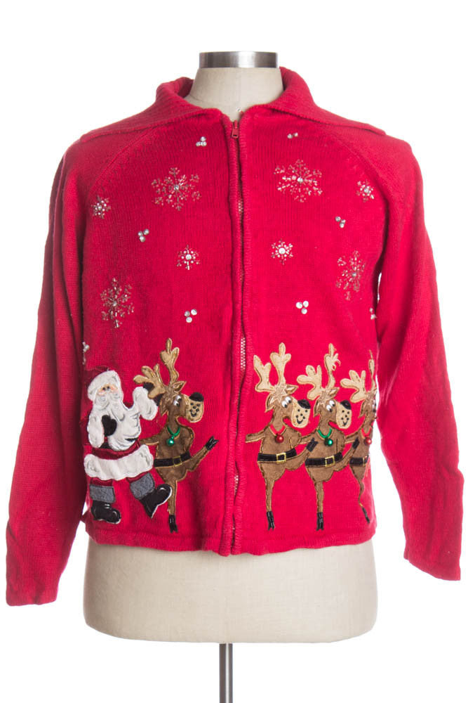 Red Ugly Christmas Cardigan 37592