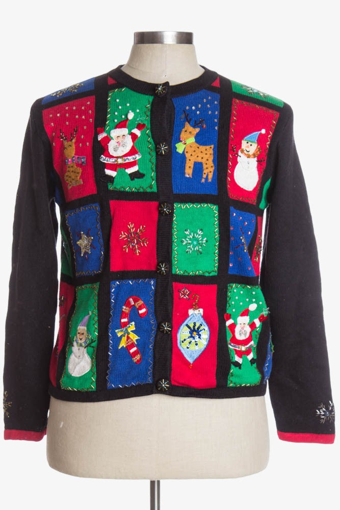 Black Ugly Christmas Cardigan 37679