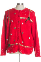 Red Ugly Christmas Cardigan 37808