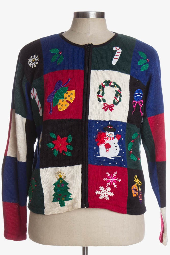 Multicolor Ugly Christmas Cardigan 37809