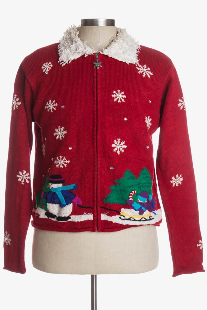Red Ugly Christmas Cardigan 37811