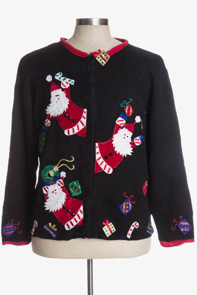 Black Ugly Christmas Cardigan 37828