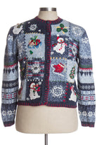 Blue Ugly Christmas Cardigan 37845