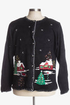 Black Ugly Christmas Cardigan 38029