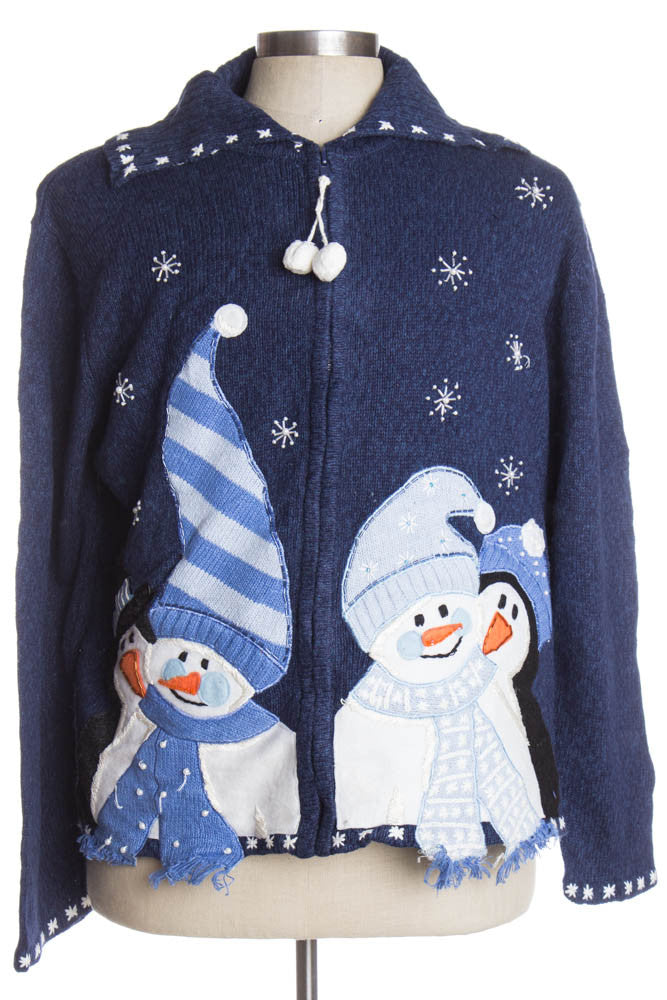 Blue Ugly Christmas Cardigan 38033