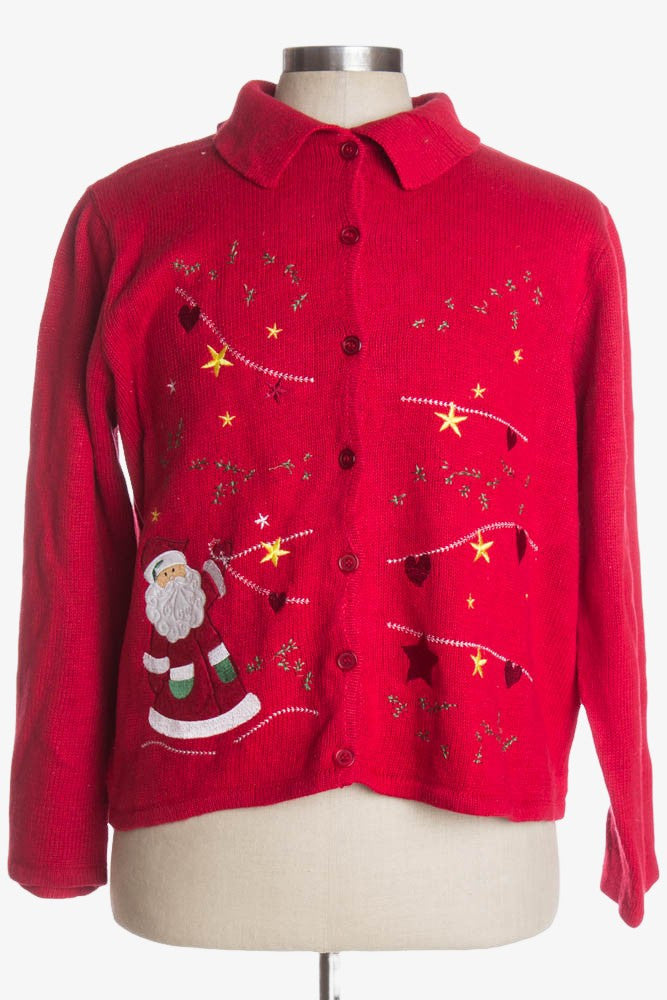 Red Ugly Christmas Cardigan 38152