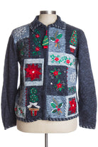 Blue Ugly Christmas Cardigan 38160