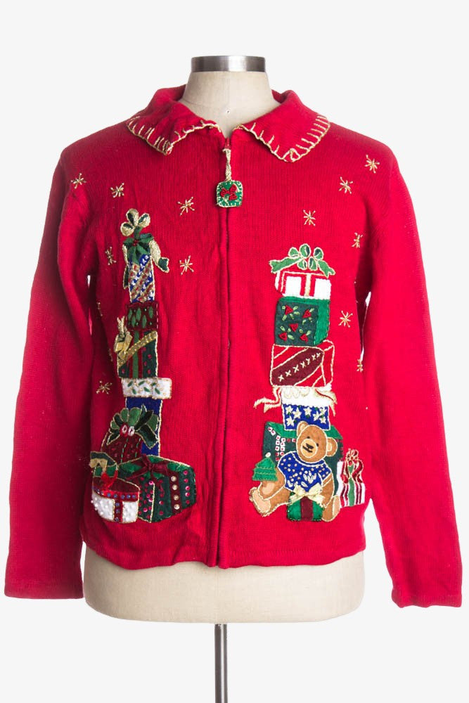 Red Ugly Christmas Cardigan 38164