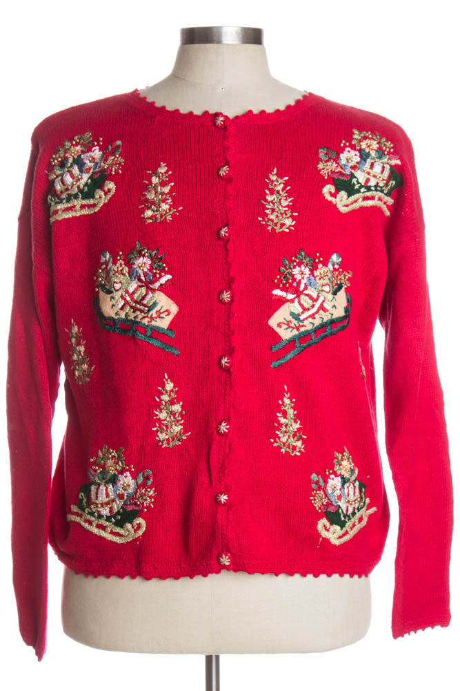 Red Ugly Christmas Cardigan 38185