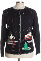 Black Ugly Christmas Cardigan 38230