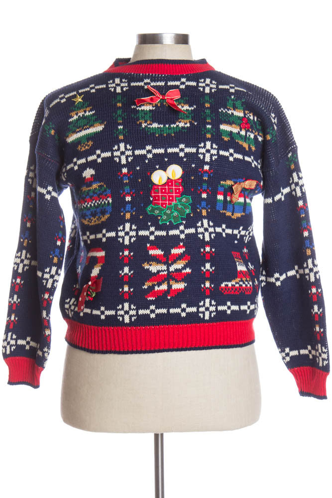 Blue Ugly Christmas Cardigan 38238