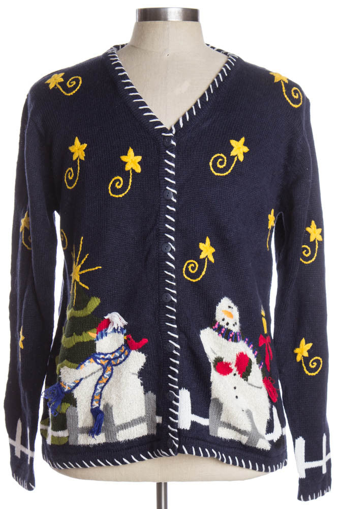 Blue Ugly Christmas Cardigan 38262