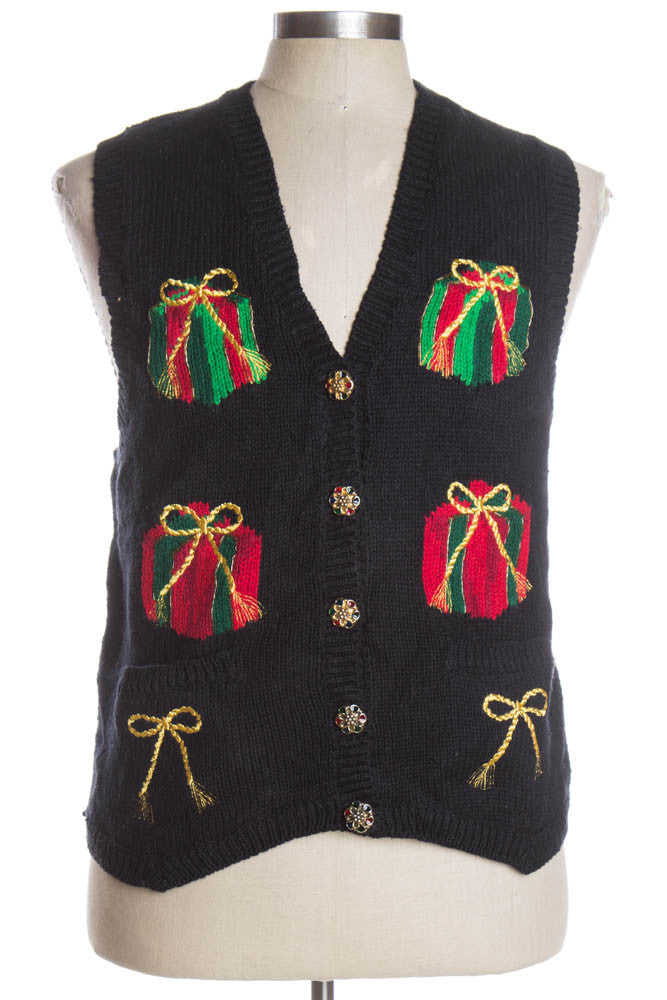 Black Ugly Christmas Vest 38295