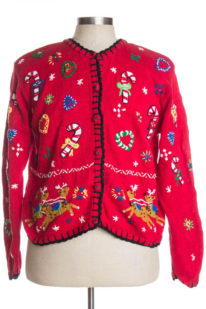 Red Ugly Christmas Cardigan 38379