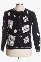 Black Ugly Christmas Cardigan 38399