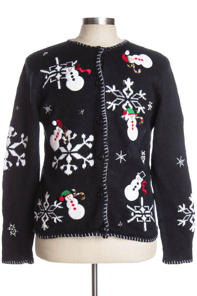 Black Ugly Christmas Cardigan 38407