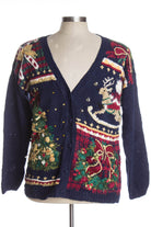 Black Ugly Christmas Cardigan 38458