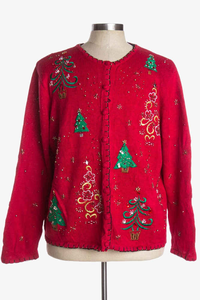 Red Ugly Christmas Cardigan 38557
