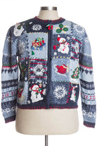 Blue Ugly Christmas Cardigan 38704