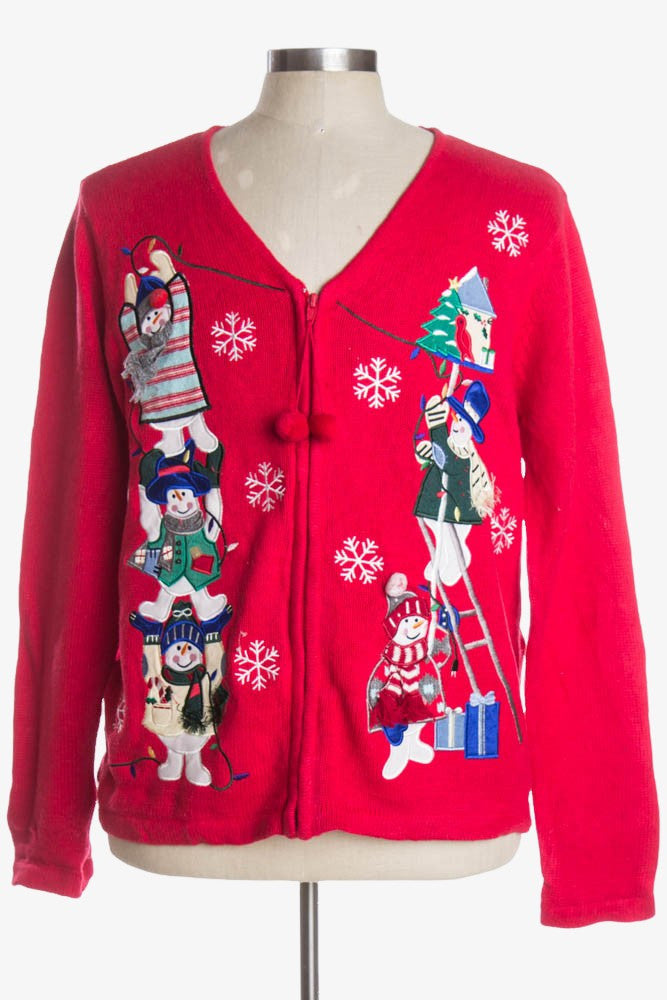 Red Ugly Christmas Cardigan 38817