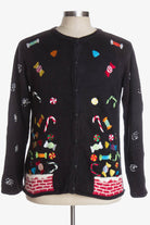 Black Ugly Christmas Cardigan 38820