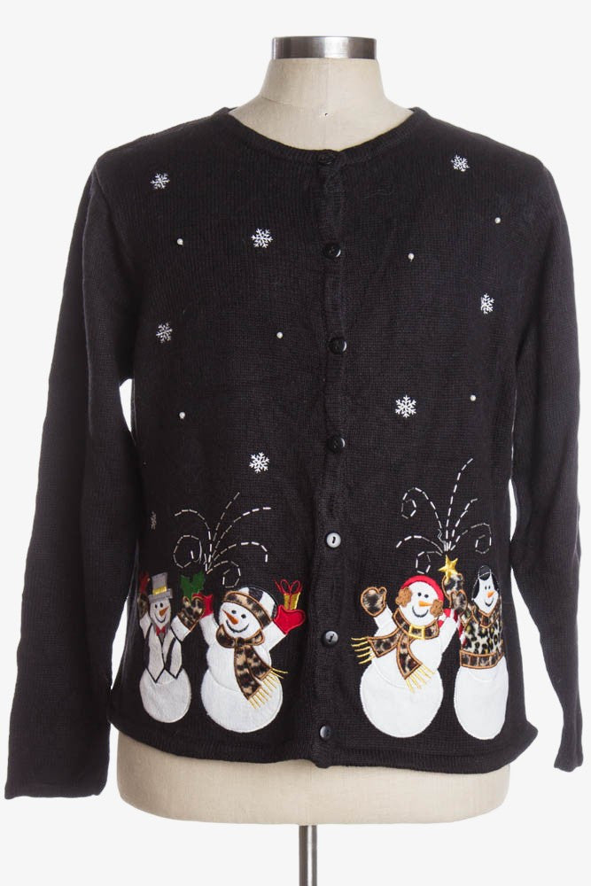 Black Ugly Christmas Cardigan 38822