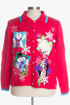 Red Ugly Christmas Cardigan 39021
