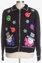 Black Ugly Christmas Cardigan 39043