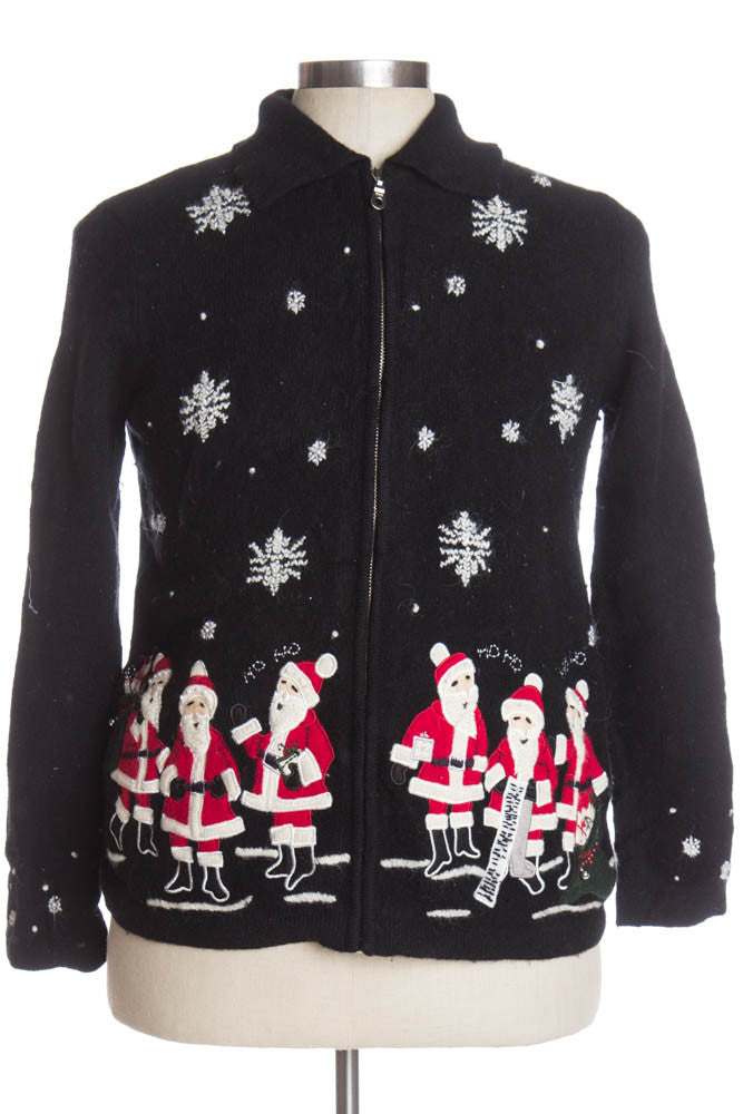 Black Ugly Christmas Cardigan 39104