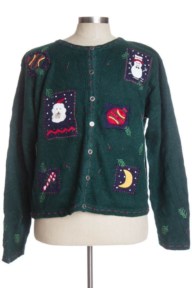 Green Ugly Christmas Cardigan 39107