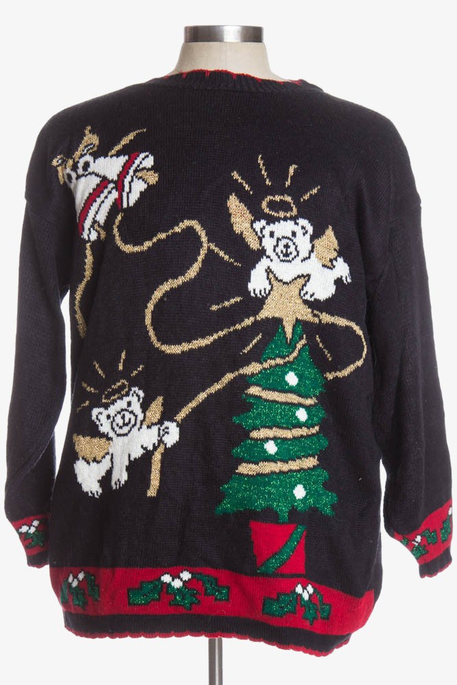 Black Ugly Christmas Pullover 39153